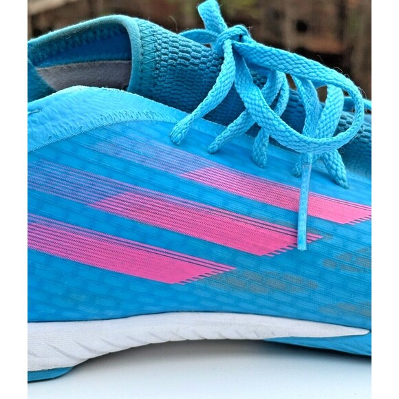 Adidas X Speedflow.3 Mens Indoor Soccer Shoes Size 10 Sky Rush Pink White GW7489 - Picture 16 of 16